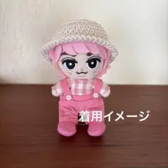 すのチルぬいサイズ　ハットコーデ３点セット(ピンク)
