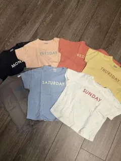 曜日プリントTシャツセット 90サイズ