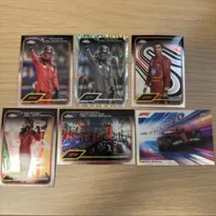 カルロス・サインツ　F1 Topps クローム　白黒レイウェーブ