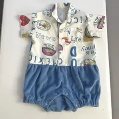 美品❗️【BREEZE】ブリーズ　ロンパース　アロハ　80サイズ