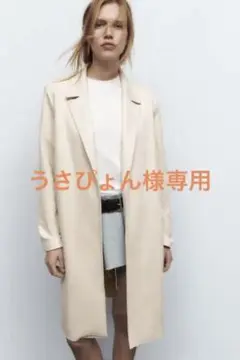 【美品】ZARA チェスターコート/スプリングコート/スエードコート Sサイズ