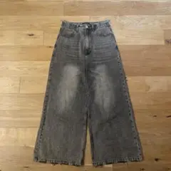 MASONPRINCE サイドベルト ワイドフレアデニムパンツ NZK6069