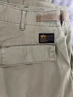 ALPHA カーゴパンツ オリーブグリーン