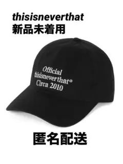 thisisneverthat キャップ ネバザ 黒 ブラック 新品未使用