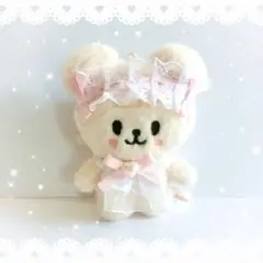 skzoo ぬい服 ヘッドドレス スタイ セット ピンクリボン