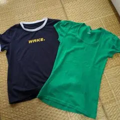 DaZyネイビーTシャツとグリーンTシャツ２枚セット　Mサイズ