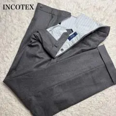 【極美品/超希少サイズ】インコテックス スラックス ウール 秋冬 グレー 54