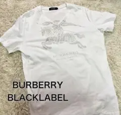 バーバリーブラックレーベル 半袖Tシャツ ビッグロゴ 騎士のロゴ 3サイズ