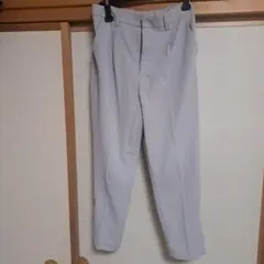 スリムフィット スラックスメイソングレイ裾開きオープンテパードパンツスリット