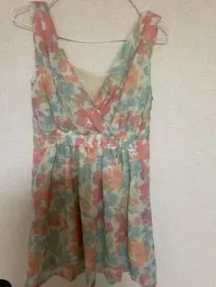 カラフルなきれいなワンピース　Mサイズ