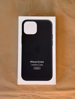 iPhone 13mini 純正レザーケース ミッドナイト