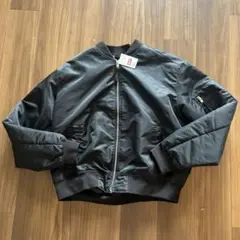 H&M MENS ブラック MA-1 フライトジャケット XL