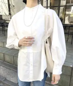 SHENERY シーナリー バンドカラーボザムシャツ