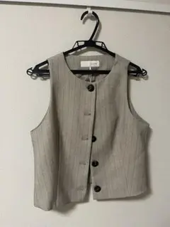 ZARA ストライプ ベスト 5ボタン