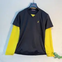 カンゴールスポーツ KANGOL SPORT Vネック長袖シャツ Lサイズ