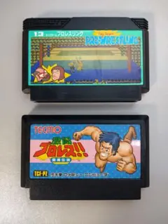ファミコン　プロレス２本セット