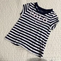 Polo Ralph Lauren 3T Tシャツ ネイビーとホワイトストライプ