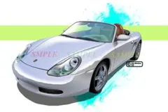 【額入り2Lイラスト】PORSCHE 986 BOXTER 1996