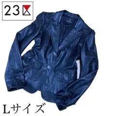 23区 ニジュウサンク レザージャケット ラムレザー ブラック Lサイズ