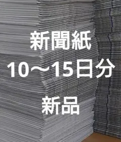 新聞紙　新品　未読 ペットシートなど