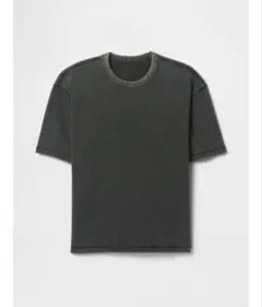 【新品】GAP ヘビーウェイト クロップドTシャツ スミクロ M 短丈