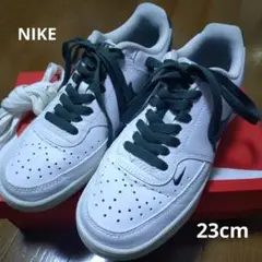 23cm W NIKE COURT VISION LO NN ホワイト/グリーン
