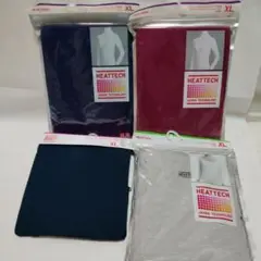 新品ユニクロ　ヒートテック　タートルネックT 4枚セットXLインナーシャツ
