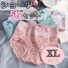 XL 5枚セット レディースショーツ まとめ売り 防災グッズ 高通気性 伸縮性