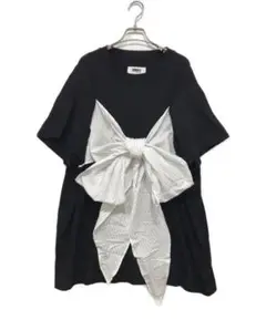 MM6 Maison MargielaオーバサイズリボンTシャツ