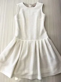 TOCCA ワンピース ドレス 0 ノースリーブ アイボリー