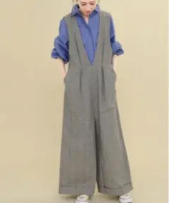 KBF グレンチェック　オールインワン
