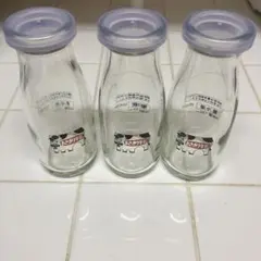 空き瓶　牛乳瓶　あさぎり牛乳　3本