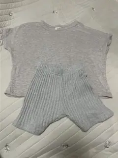 digreen セット　ベージュ　リブパンツ　Sさいず