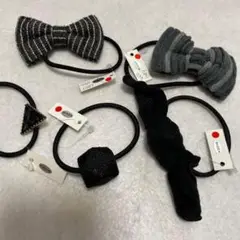 リボンデザイン ヘアゴム 5個セット