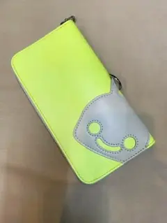 【即購入OK】ネオンカラーレザーロングウォレット YELLOW 栃木レザー