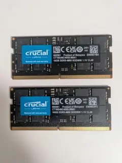 Crucial 32GB(16GB×2) DDR5 4800 ノートPC