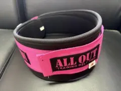 ALL OUT トレーニングベルト M ピンク
