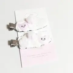 ヘアクリップ 平成女児 量産型 ホイップ レジン ハンドメイド