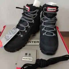 新品未使用 HUNTER レースアップダウンレインブーツ アウトドア