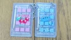 餅飴　サイダー　さくらんぼ　シャカシャカキーホルダー