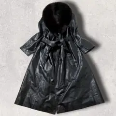 90s Australia Fabric Leather Coat 日本製