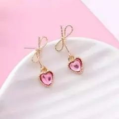 フェミニン❤ハートリボン❤カラー ライトピンク