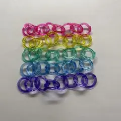 知育に クリアチェーリングのみ ポットン落とし チェーンリング チェンリング