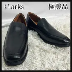［極美品］Clarks collection クラークス　ブラック スリッポン