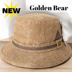 新品 ゴールデンベア おしゃれ 大人 上品 ハット 麦わら帽子 風 バケハ