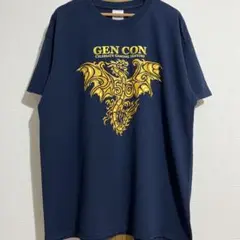 00s ジェンコン tシャツ プリント ゲーム ドラゴン センターロゴ ゲーム