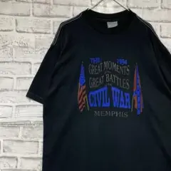 USA製90sヴィンテージTシャツ！シングルステッチ　ブラック半袖古着XL724