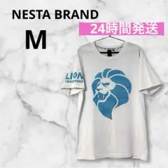 NESTA BRANDLION ライオン ロゴTシャツ 半袖 Lサイズ ホワイト