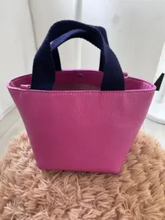 未使用品 レザー 本革 トートバッグ 肩掛け ショルダーバッグ２WAY ピンク