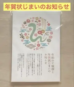 ☘️年賀状じまい2025 新年お知らせ　私製10枚入り　特選デザイナーズ